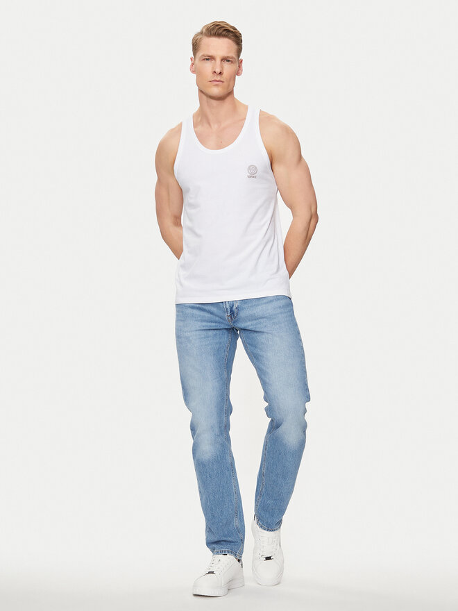 Versace Versace Tank-Top Medusa AUU01012 Weiß Regular Fit