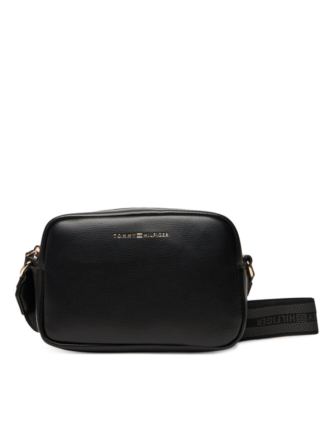 Tommy Hilfiger Handtasche Tommy Hilfiger Th Logotape AW0AW17689 Schwarz