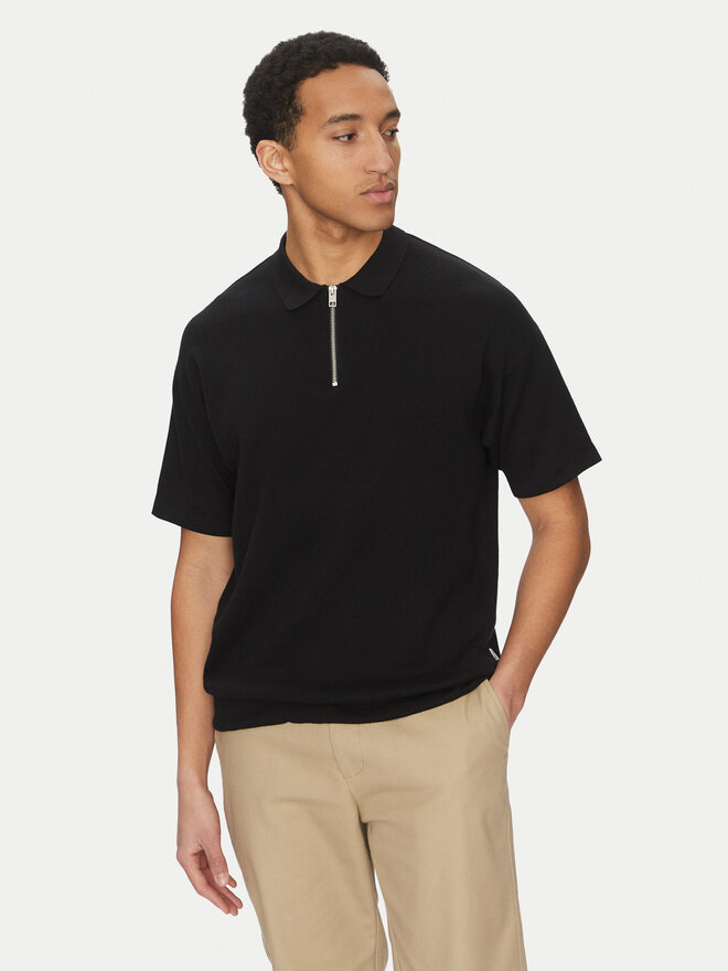Jack&Jones Jack&Jones Polo Troy 12269617 Μαύρο Relaxed Fit