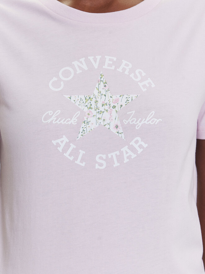 Converse Converse T-Shirt Floral Chuck Taylor 10027751-A03 Rosa Regular Fit