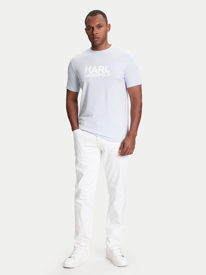 KARL LAGERFELD KARL LAGERFELD Camiseta 755087 553235 Celeste Regular Fit