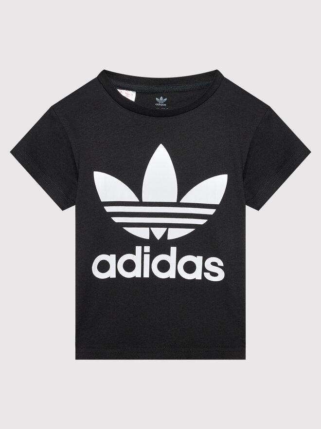 adidas adidas Marškinėliai adicolor Trefoil H25245 Juoda Regular Fit