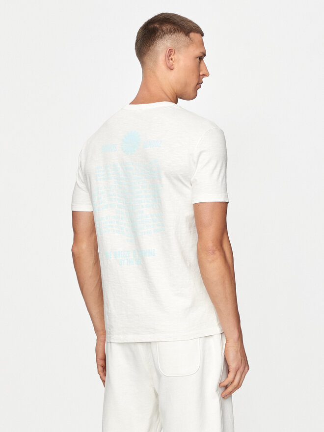 United Colors Of Benetton United Colors Of Benetton Marškinėliai 3F98U1092 Écru Regular Fit
