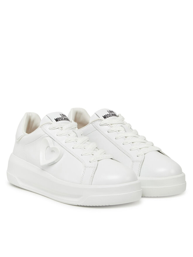 LOVE MOSCHINO Sneakersy LOVE MOSCHINO JA15545G0MIA410A Biały