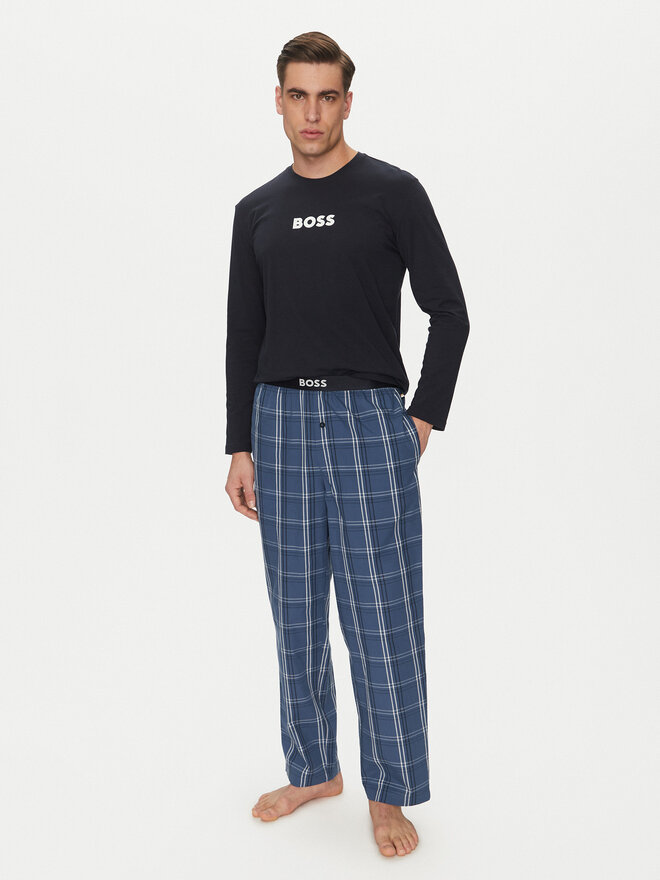 BOSS BOSS Pijama Easy Long Set 50535882 Azul marino Regular Fit