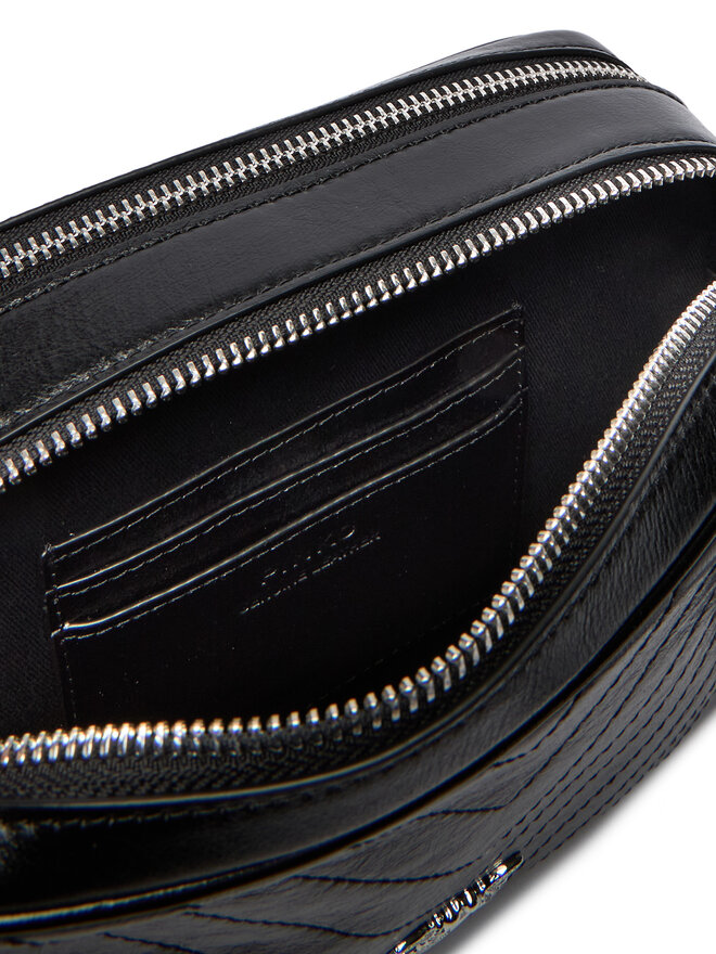 PINKO Handtasche PINKO Carrie Camera Bag Classic Al 25-26 PLTT 104336 A2JC Schwarz