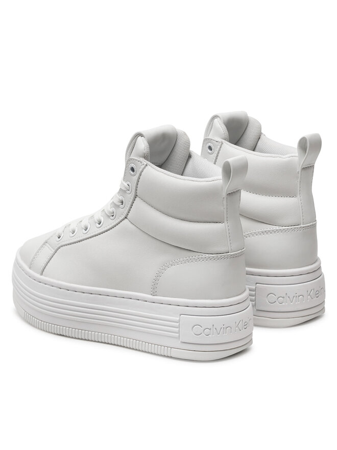 Calvin Klein Sneakers Calvin Klein Bold Platf Mid Oh Mg Lth YW0YW01583 Bianco