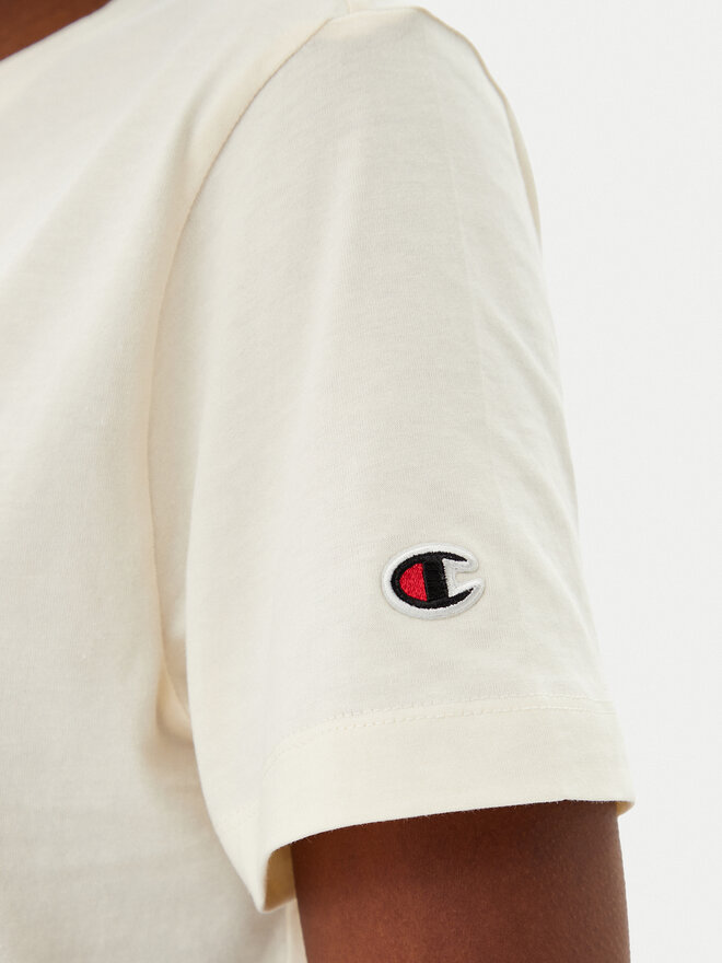 Champion Champion Marškinėliai 118090 Écru Slim Fit