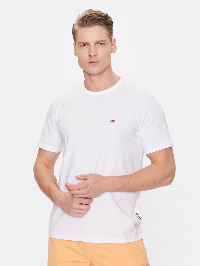 Napapijri Napapijri T-Shirt Salis NP0A4H8D Λευκό Regular Fit