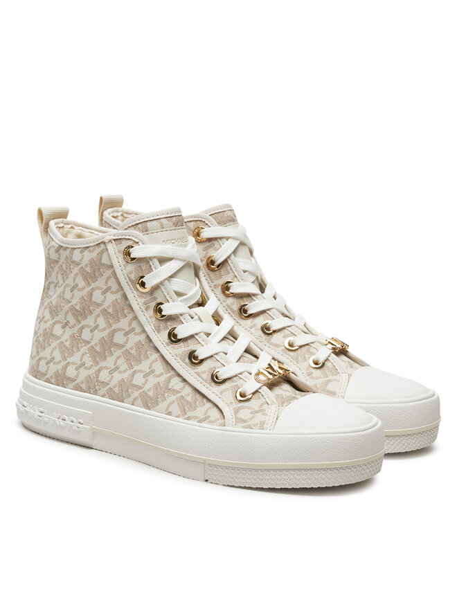 MICHAEL Michael Kors Sneakers aus Stoff MICHAEL Michael Kors Evy High Top 43F4EYFE5B Beige