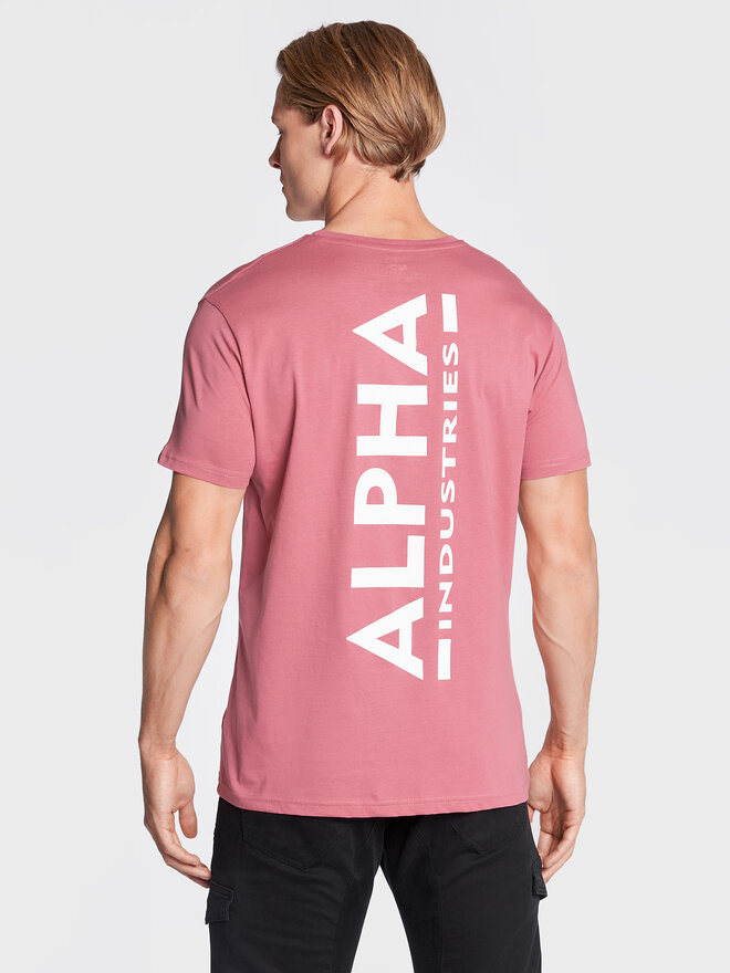 Alpha Industries Alpha Industries T-Shirt Backprint 128507 Rosa Regular Fit