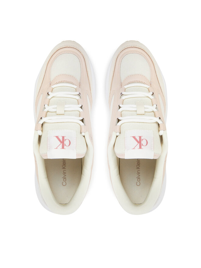 Calvin Klein Jeans Sneakers Calvin Klein Jeans Retro Tennis Mg Mix YW0YW01743 Écru