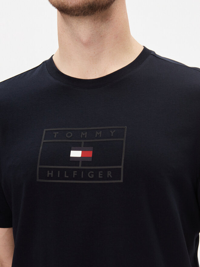 Tommy Hilfiger Tommy Hilfiger Marškinėliai Big Graphic S/S Tee MW0MW34204 Tamsiai mėlyna Regular Fit