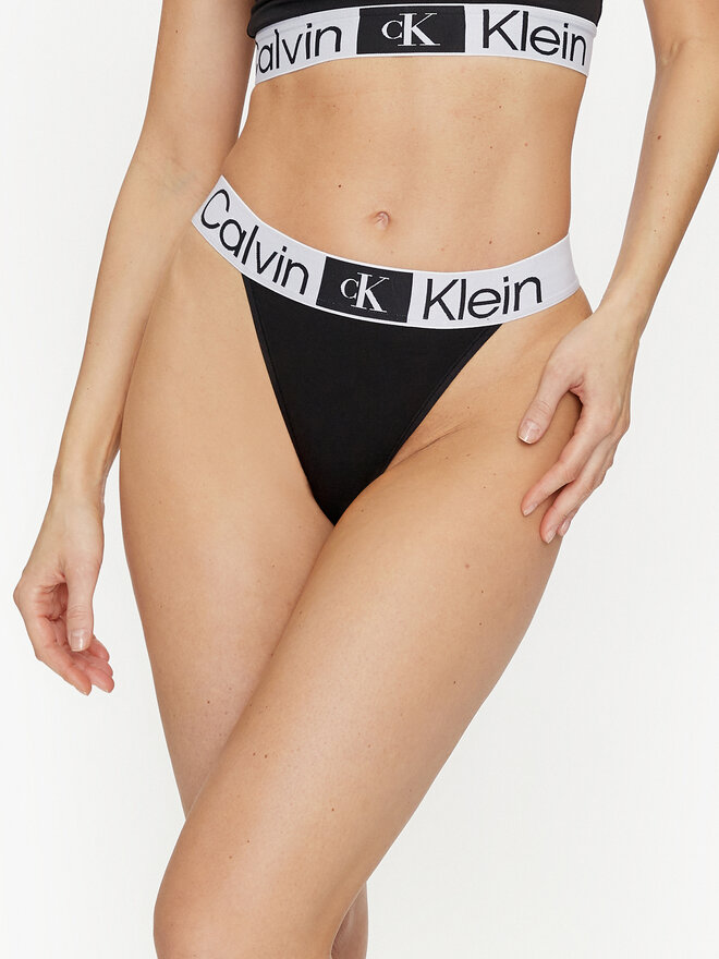 Calvin Klein Underwear Calvin Klein Underwear Стрінги 000QF7721E Чорний