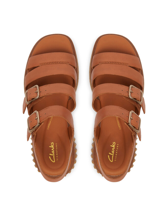 Clarks Босоніжки Clarks Evamar Strap 26185889 Коричневий