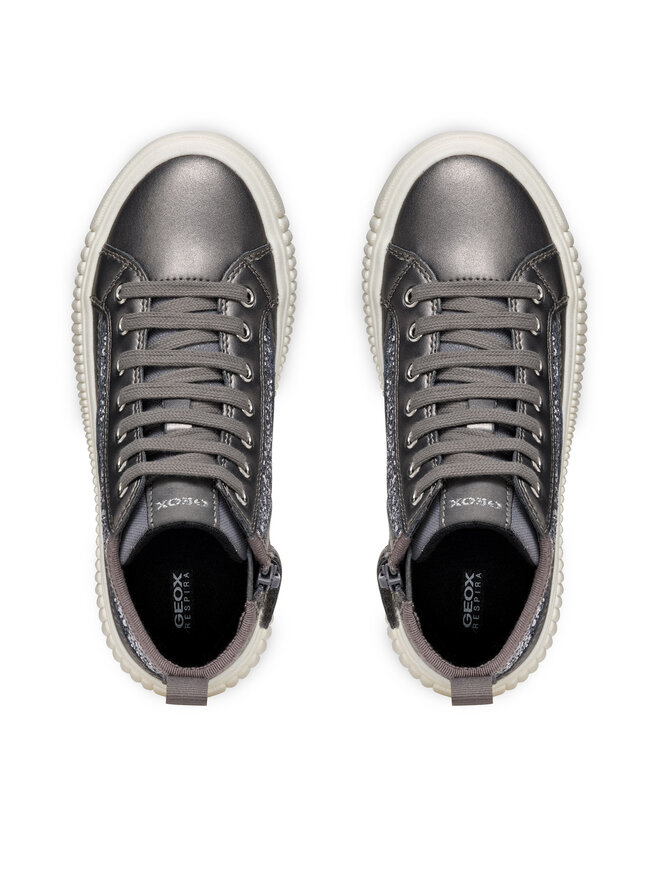 Geox Sneakers Geox J Laquinny Girl J46M3D 0EWNF C1009 M Silberfarben
