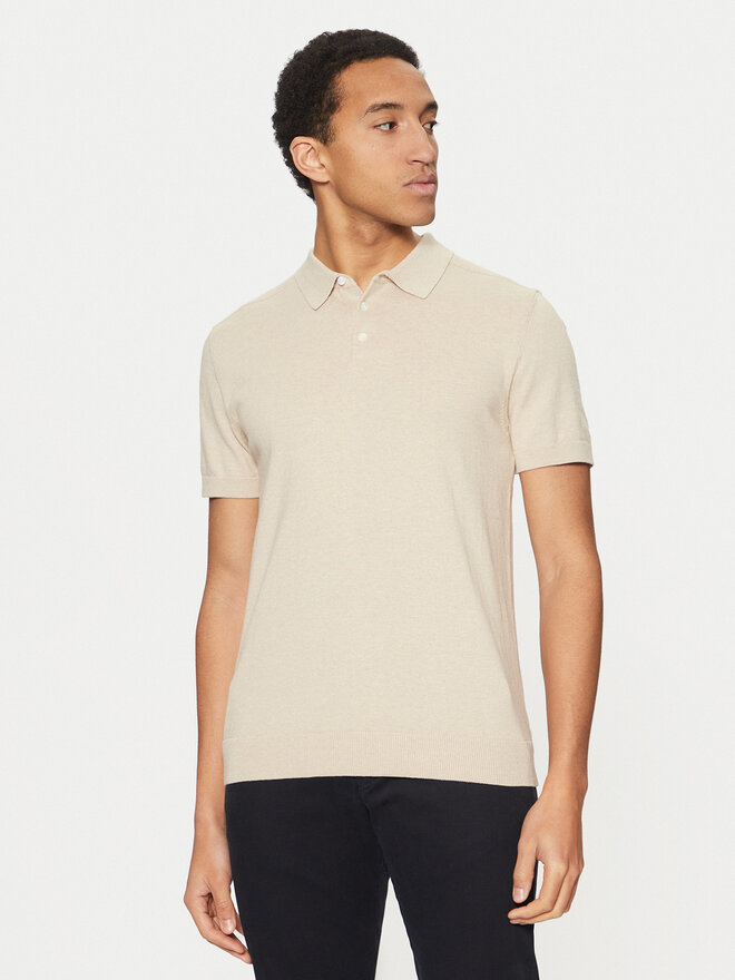 Selected Homme Selected Homme Pólóing 16092437 Bézs Regular Fit