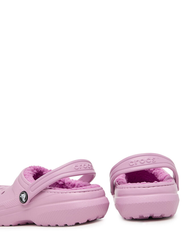 Crocs Pantoletten Crocs Classic Lined Clog 207010 Rosa