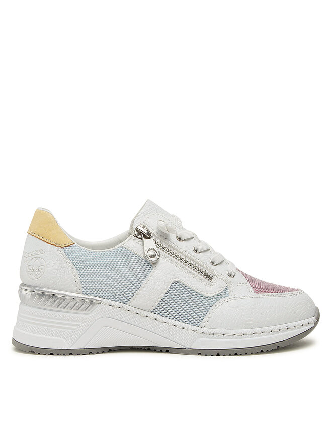 Rieker Sneakers Rieker N4359-90 Alb