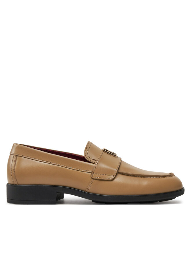 Tommy Hilfiger Сліпери Tommy Hilfiger Th Leather Classic Loafer FW0FW07961 Хакі