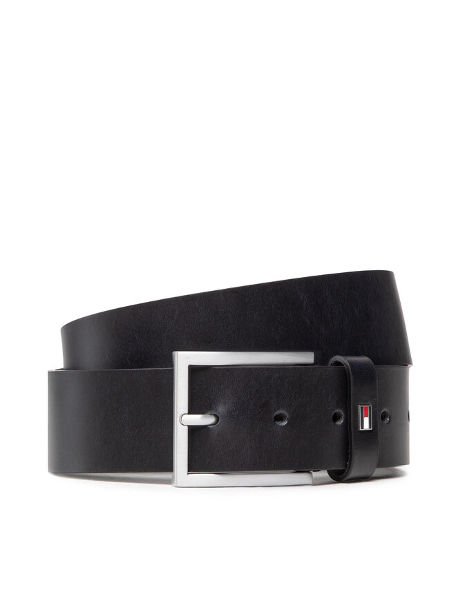 Tommy Hilfiger Чоловічий ремінь Tommy Hilfiger Hampton 4.0 AM0AM08361 Чорний