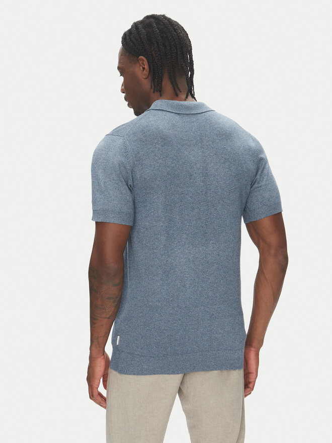 Lindbergh Lindbergh Pólóing 30-800159 Kék Slim Fit