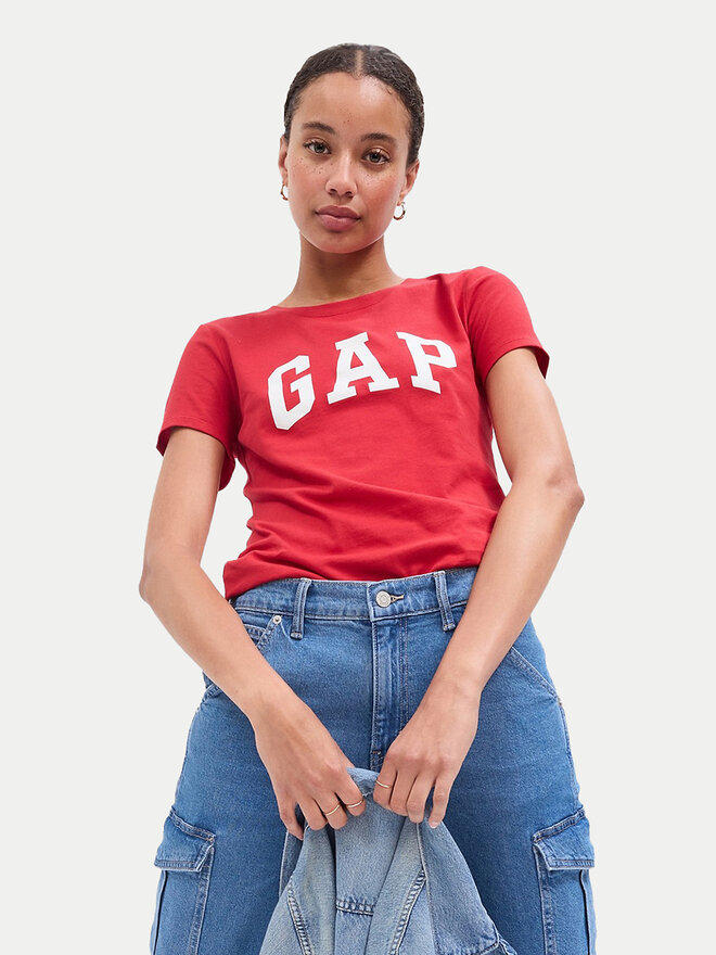 Gap Gap Marškinėliai 268820-91 Raudona Regular Fit