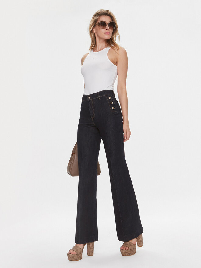 Guess Guess Felső W4RP43 KAZH2 Fehér Slim Fit