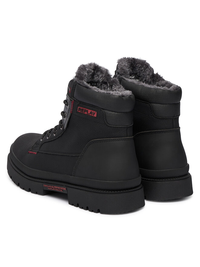 REPLAY Bakancs REPLAY GMC1G .000.C0008S Fekete