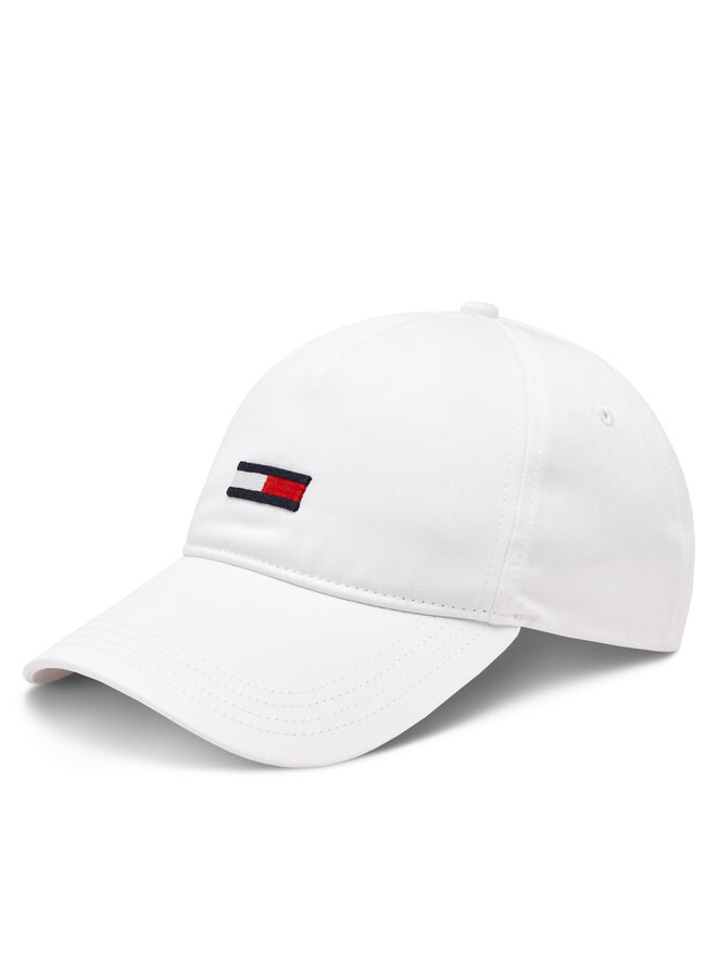 Tommy Jeans Kšiltovka Tommy Jeans Elongated AW0AW15842 Bílá