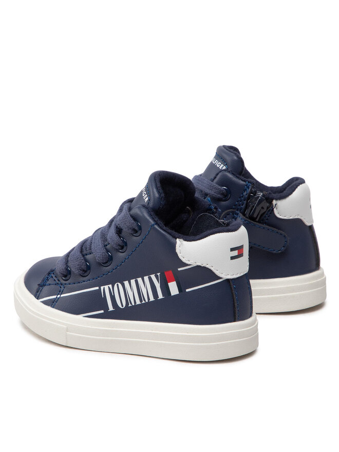 Tommy Hilfiger Tenisice Tommy Hilfiger High Top Lace-Up T1B9-32459-1431 M Tamnoplava