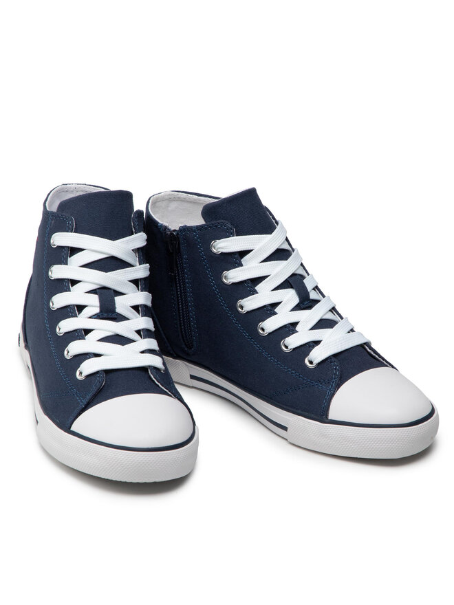 Tommy Hilfiger Кеди Tommy Hilfiger Higt Top Lace-Up T3X4-32209-0890 S Cиній