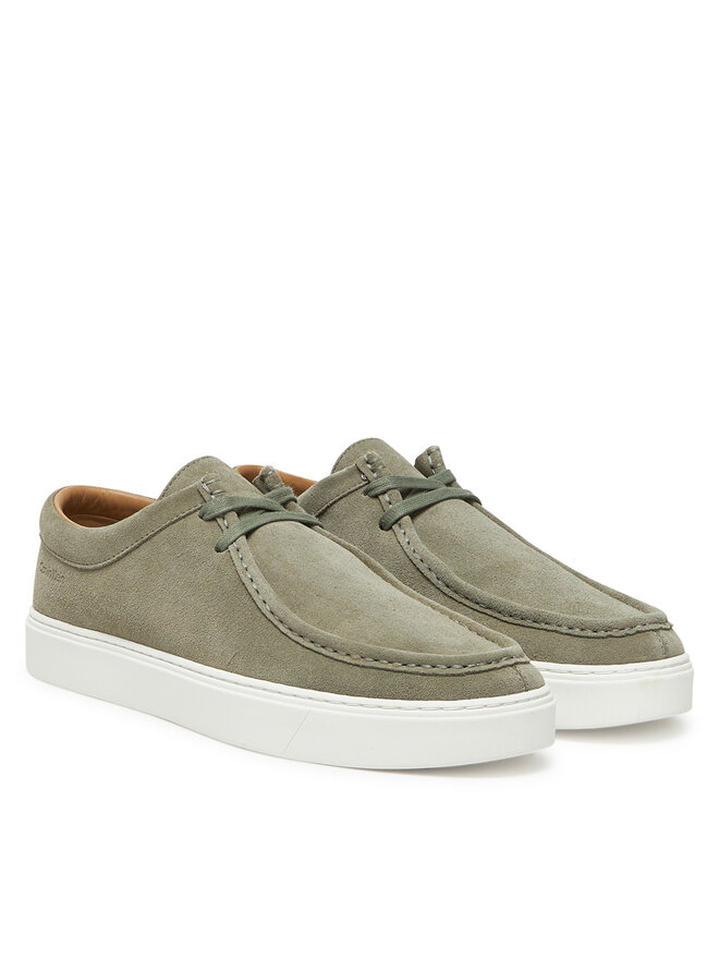 Calvin Klein Zapatos hasta el tobillo Calvin Klein Hybrid Apron Laceup Su HM0HM01967 Verde
