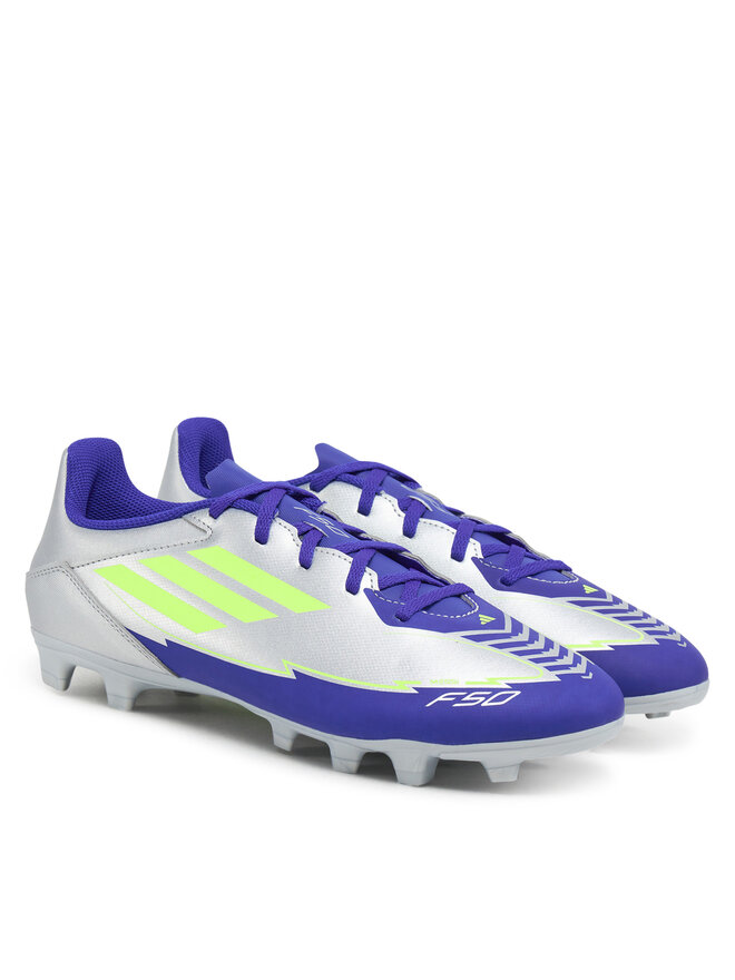 adidas Buty do piłki nożnej adidas F50 Club Messi Firm/Multi-Ground IH0916 Szary