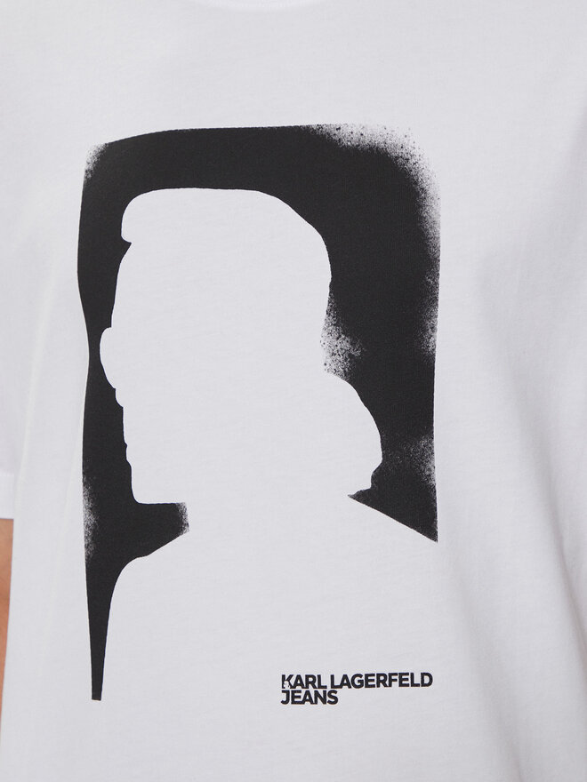 Karl Lagerfeld Jeans Karl Lagerfeld Jeans T-Shirt 245D1709 Weiß Regular Fit