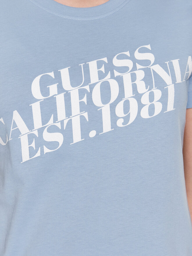 Guess Guess T-Shirt Aurelia W3RI26 JA914 Μπλε Regular Fit