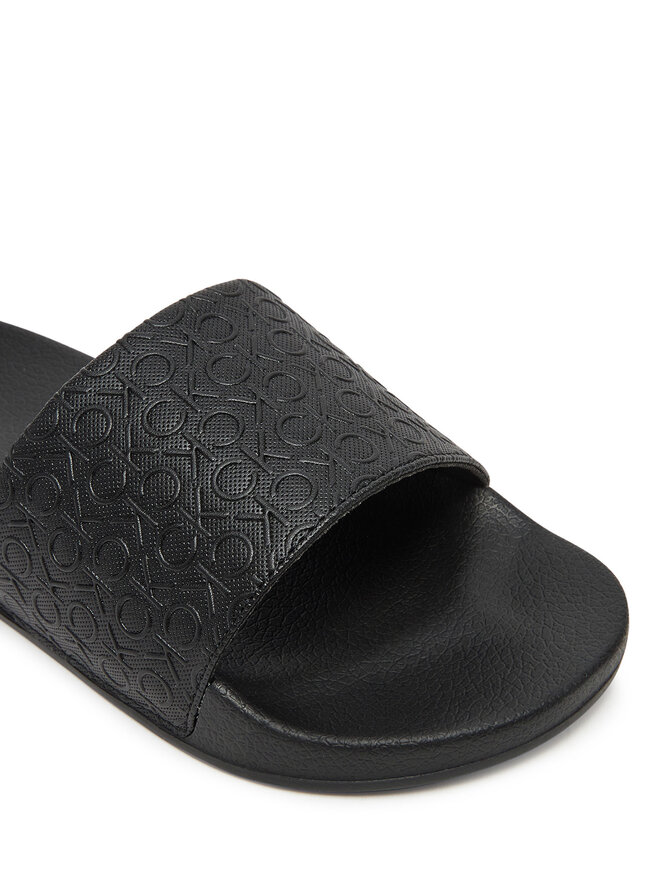 Calvin Klein Klapki Calvin Klein Pool Slide Mono HW0HW02541 Czarny