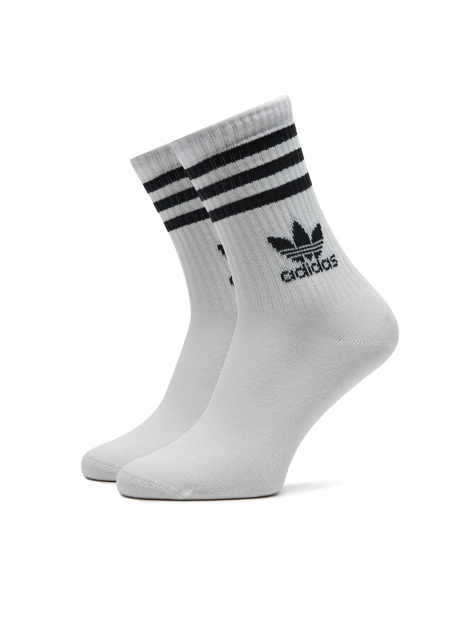 adidas Σετ 6 ζευγάρια ψηλές κάλτσες unisex adidas 3-Stripes JE1828 Λευκό