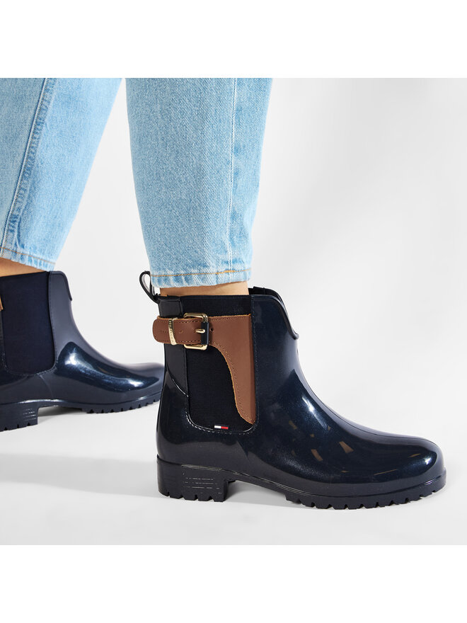 Tommy Hilfiger Kalosze Tommy Hilfiger Oxley 2Z2 FW56822108 Granatowy