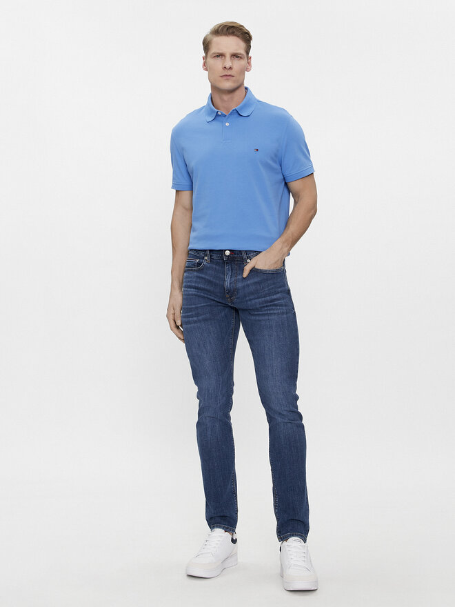 Tommy Hilfiger Tommy Hilfiger Polo marškinėliai 1985 MW0MW17770 Mėlyna Regular Fit