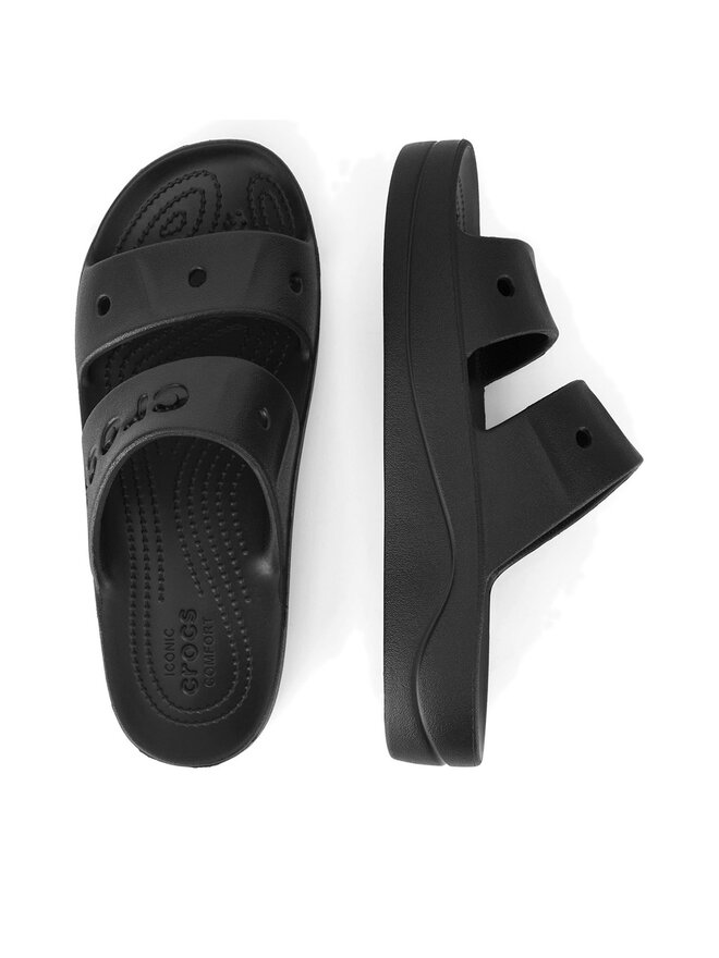 Crocs Ciabatte Crocs BAYA PLATFORM SANDAL 208188-001 Nero
