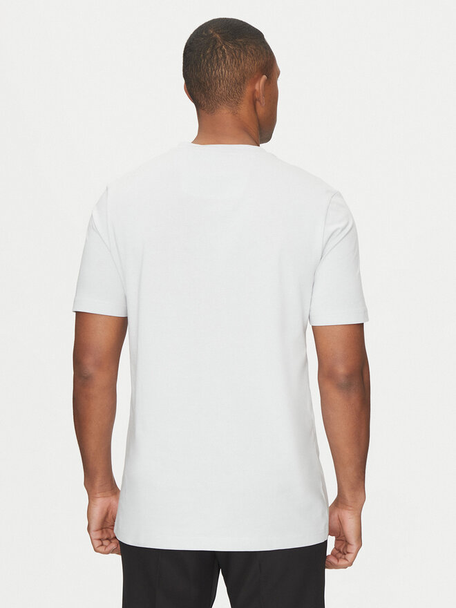 BOSS BOSS Футболка Tape Logo 50530990 Сірий Regular Fit