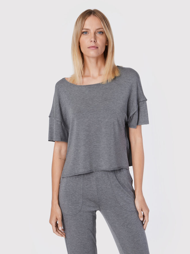 Etam Etam Pyjama-T-Shirt Alva 6534313 Grau Relaxed Fit