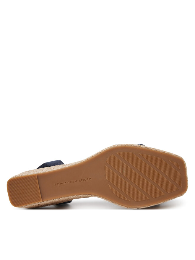 Tommy Hilfiger Espadryle Tommy Hilfiger Tommy Hilfiger Espad Mid Wedge FW0FW08805 Granatowy