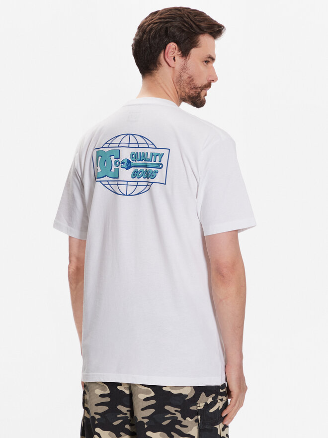 DC DC Marškinėliai Quality Goods ADYZT05235 Balta Relaxed Fit