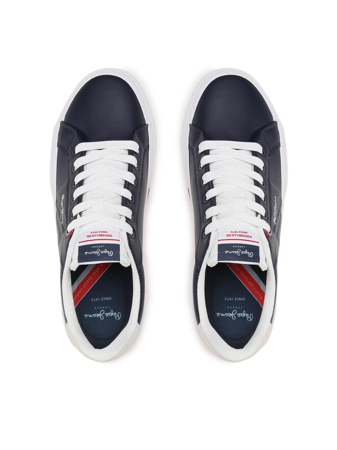 Pepe Jeans Heren Kenton Court M Sneaker, groen (klimop groen), 9 UK, Groene klimop groen, 43 EU