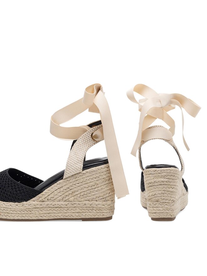 DeeZee Espadrilky DeeZee WS2509-001 Čierna