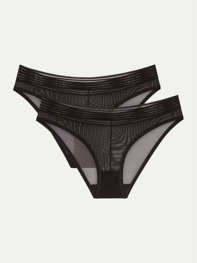 Triumph Triumph 2er-Set klassische Damenslips Tempting Sheer 10218591 Schwarz