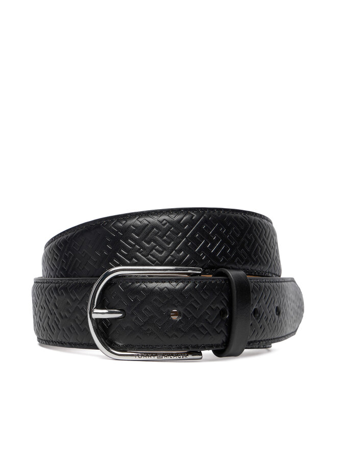 Tommy Hilfiger Curea pentru Bărbați Tommy Hilfiger Business Lux 3.5 AM0AM13761 Negru