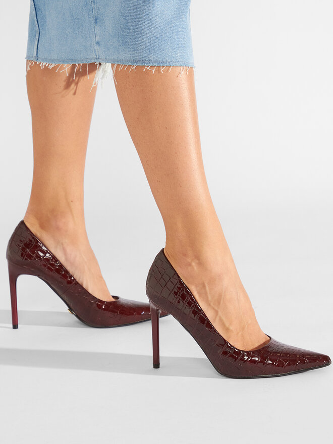 QUAZI Augstpapēžu kurpes QUAZI LS5611-02D Bordo